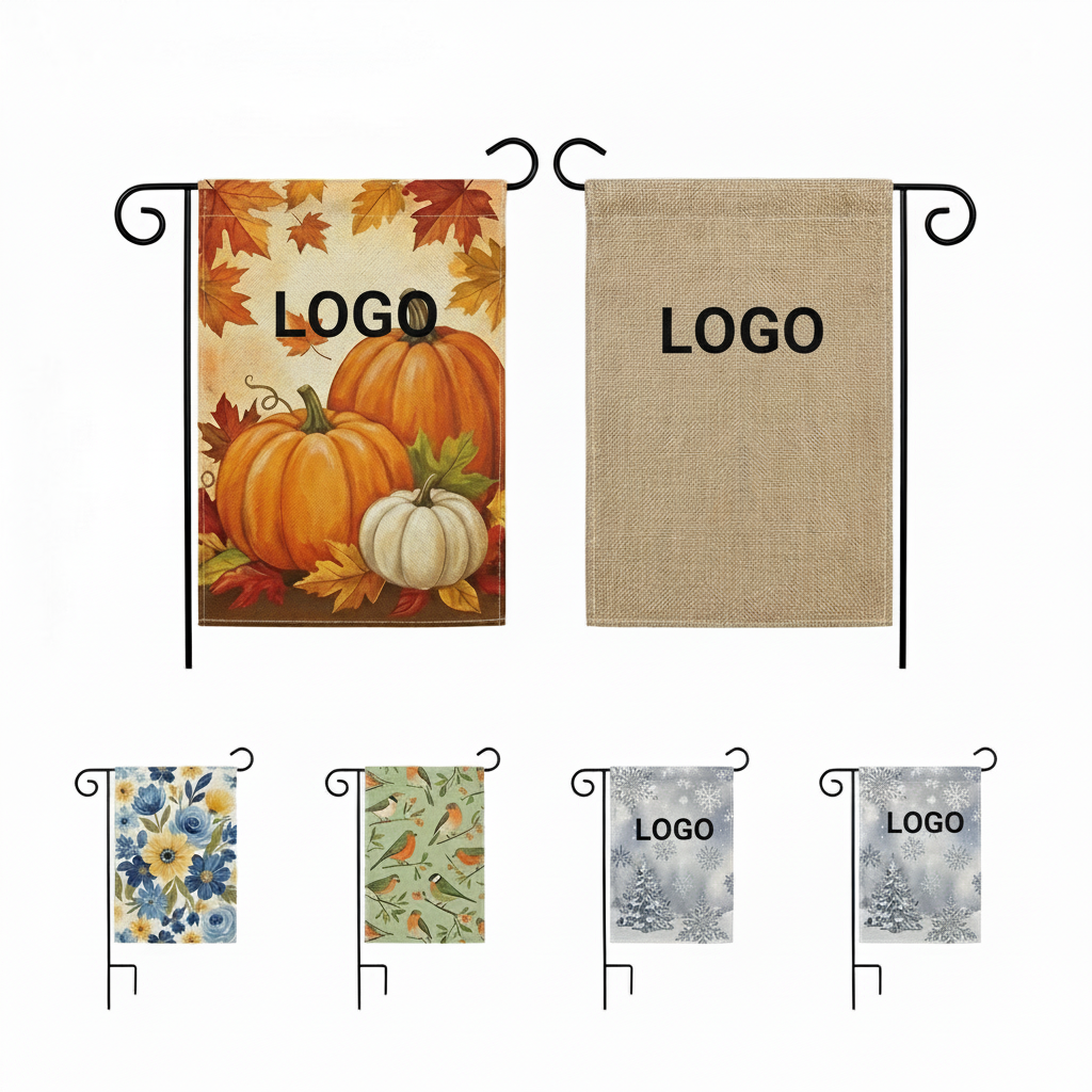 Personalized Garden Welcome Banner - Single-Sided Design