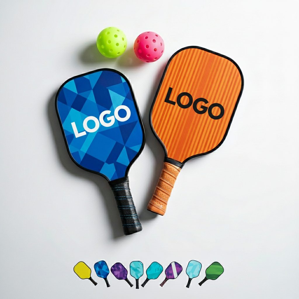 Vibrant Composite Pickleball Starter Set: 2 Paddles, 2 Balls & Carry Bag
