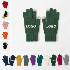Acrylic Knit Touchscreen Magic Gloves - Keep Hands Warm & Connected