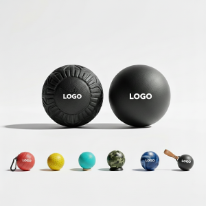 TPE Textured Myofascial Release Massage Balls with Rope - 7-Piece Set